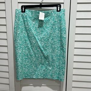NTW J.Crew floral pencil skirt size 6